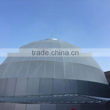 PTFE tensile fabric architecture membrane structure with High transmission mesh fabric for dome and facade