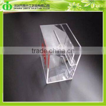 High Polished And Transparent Acrylic Donation Box With Lock/Donation Box With Lock/Custom Donation Boxes