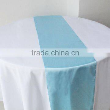 Wedding Decoration 30cm*250cm Satin Table Runner For Wedding/Baby Blue Table Runner