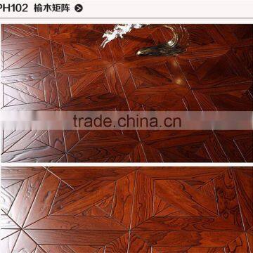 Art parquet wood Heat resistant wood Elm wood flooring PH102