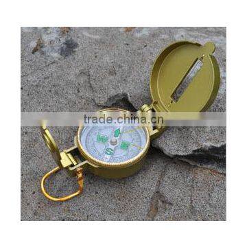 Hot Sale Outdoor Hiking Portable Metal Brass Compass With Lid photo-3