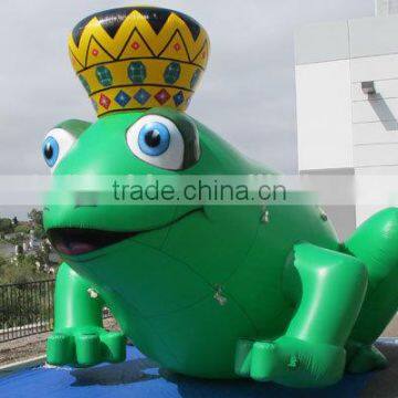 large Inflatable frog prince giant Inflatable frog Inflatable frog cold air balloon Inflatable animal