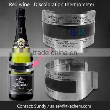 Discoloration thermometer for Red wine