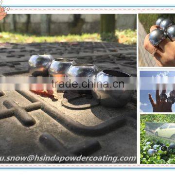 Bonding Nickel Decorative High Gloss Electrostatic Spray Chrome Mirror Silver Powder Coating photo-2