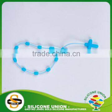 100% silicone necklace bead silicone rubber necklace