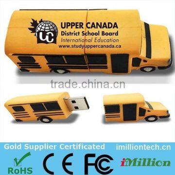 new design school bus usb flash drive with cheap price
