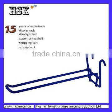 Manufacture various of shapes metal display hanging hooks /slatwall hooks for exhibitions/supermarket HSX-176