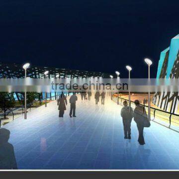 Hot Dipped Galvanizing and Painting Powder Coated Curved Led Lighting IP65 photo-4