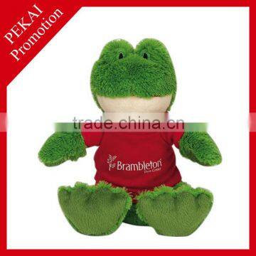 Super soft plush frog toy promotional gift toy