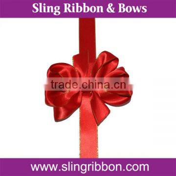 Hot Sales Gold-edged Pre-made Ribbon Bow For Gift Packing