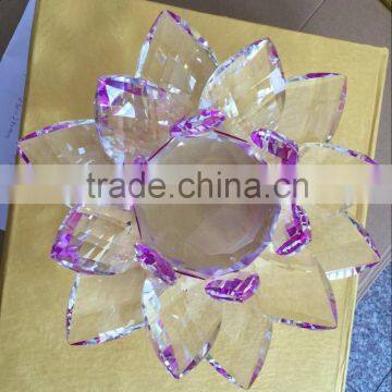 Wedding gift clear color beautiful big crystal flower for Valentine's Day