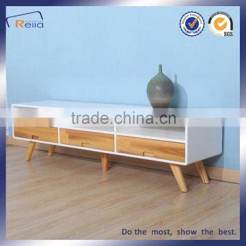 High Gloss Modern White MDF TV Stand photo-3