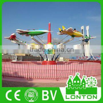 Interesting Amusement Park Outdoor Kids Game Self-Controlled Airplane for Sale/Playground FRP Electric Airplane Game