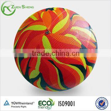 Zhensheng Rubber Basketballs Colorfull Basketballs Promotional Basketball photo-4