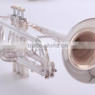 Trumpet Silver Brass Material Body photo-5