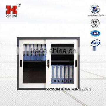 sliding glass door steel small cabinets for office