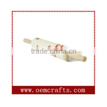 Custom Handmade Cooking Tool wood Wholesale Ceramic Rolling Pin