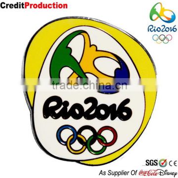 2016 Brazil Rio big events sport syntheic enamel badge pin for sell