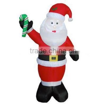 180cm/60''LED Lit Santa with Candy Cane/inflatable 'LED Lit Santa