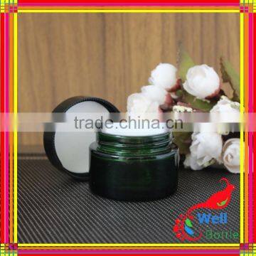 glass jar 50ml for cream with green glass jar with glass skin care cream jar