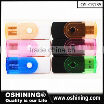 Wholesale colorful multi Rotable 4 ports sim card reader(OS-CR135)