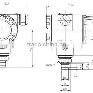 4-20mA LED Display Flush Diaphragm Explosion Proof Pressure Sensor photo-3