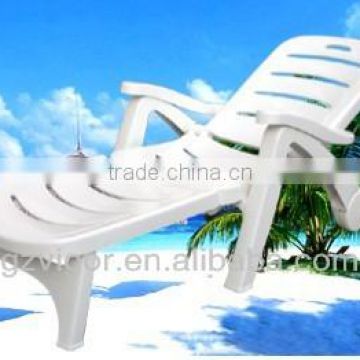 White color plastic sun bed