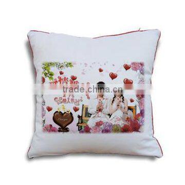 Hot selling custom printing sublimation pillow covers with color border
