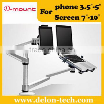 universal aluminum tablet laptop mount and pad mount