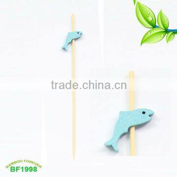 Natural Dolphin bamboo picks