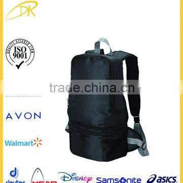 2016 BSCI Audit Factory Design Dual Purpose Foldable Backpack With Cooler Compartment
