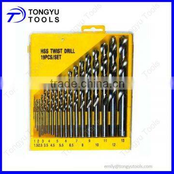 19 pcs HSS Twist Drill Bit Sets