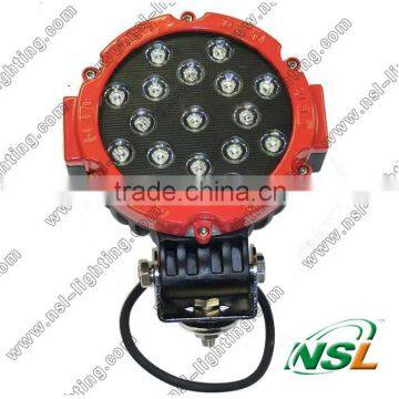 51W Led Cree Offroad Work Light 12V 24V 17pcs*3w Led Driving Working Light for 4x4 car offroad truck