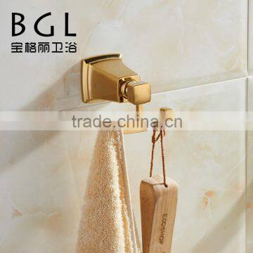 2015 BAOGEL I 12135 wall mounted for bathroom accessories gold fishing solid robe hook