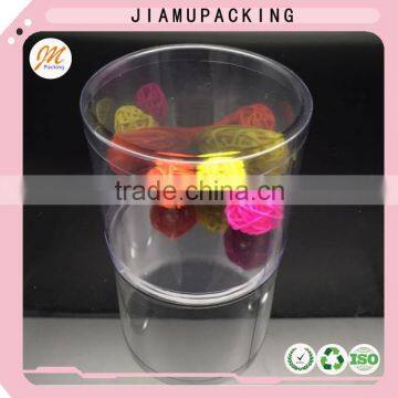 2016 salable clear plastic cylinder container for candy packaging