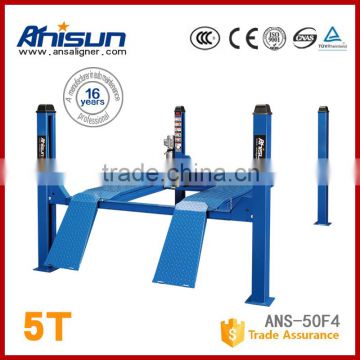 four post hydraulic cylinder car lift for wheel alignment used 4 post car lift for sale 5T