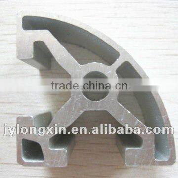 Silver anodized aluminum industrial profile