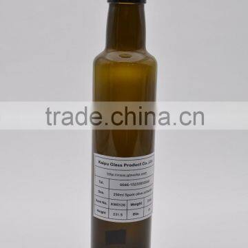 Dorica 250ml Olive Oil Bottle Antique Green Color