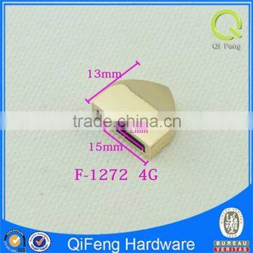 Fashion Bag Strap Decoration Square Zipper End for Handbag Drawstring Cord End F-1272