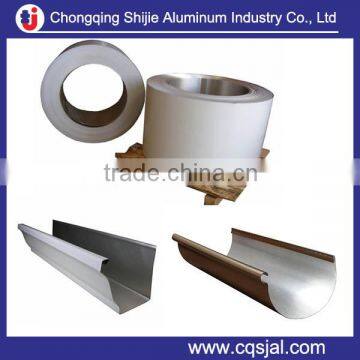 1100 3105 alloy color coated 0.7mm 0.8mm thick aluminum coil for rain gutter