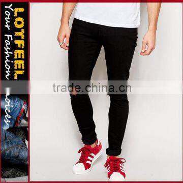 man black skinny jeans pant with Rip Knee company 8 jeans jeans stock lot brands mens jeans(LOTA068)