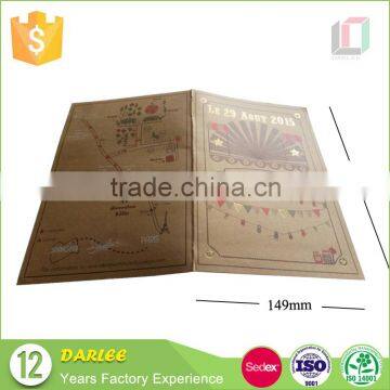 GuangDong Unique Hot Stamping Large Size Elegant Special Paper Christmas Card photo-2