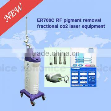 Wrinkle Removal ER700C Laser Medical Co2 Tattoo /lip Line Removal Fractional/RF Tube Laser Machine For Verginal Tightening