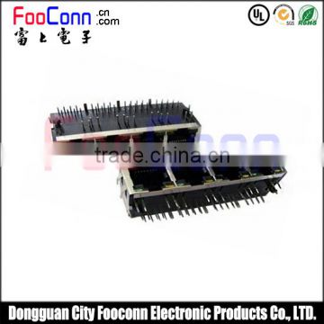 Dongguan manufacturers supply four port rj45 connector female