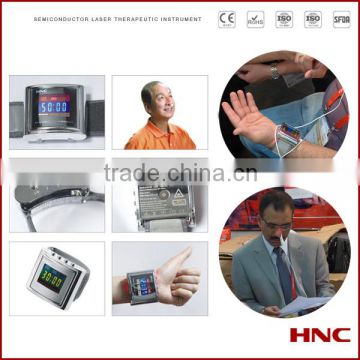 wrist Watch instrument phototherapy laser device for blood clean and blood sugar control