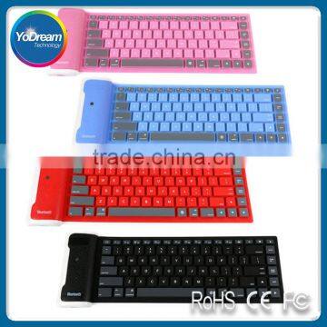 Silicone Rubber Waterproof Flexible Foldable Keyboard For PC IOS iPad Android teclado inalambrico tastiera