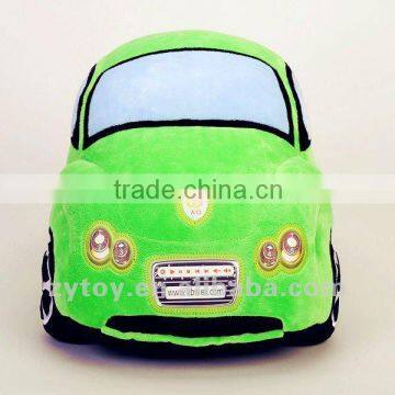 Plush green monster toy cars