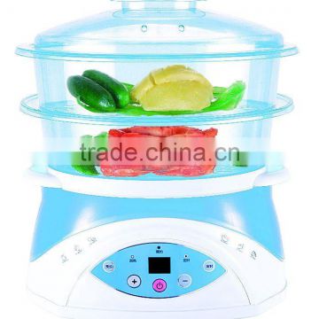 24 hours pre-set automatic plastic electrial food steamer or cooker