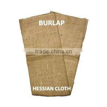 100% Jute Natural Plain Knitted Hessian Cloth / Burlap