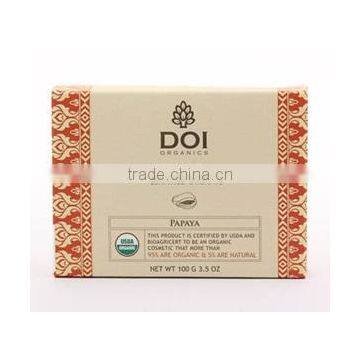 Organic Papaya Soap Certified by USDA